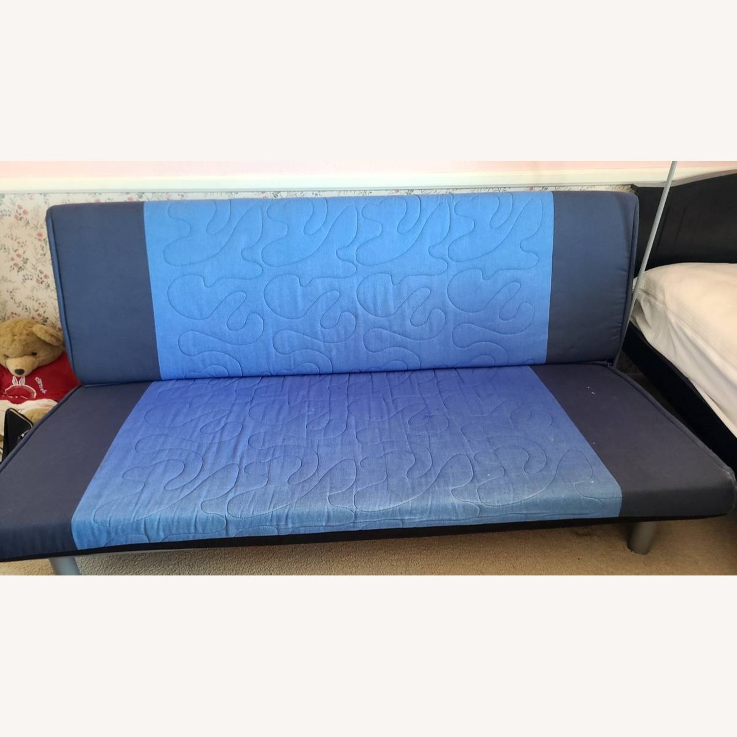 Blue Wood Full Bed - image-2