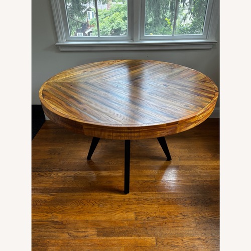 Used Natural Wood Dining Table + 4 Chairs for sale on AptDeco