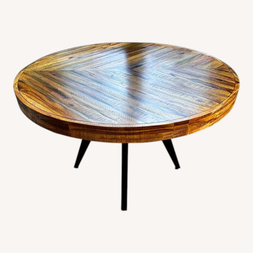 Used Natural Wood Dining Table + 4 Chairs for sale on AptDeco