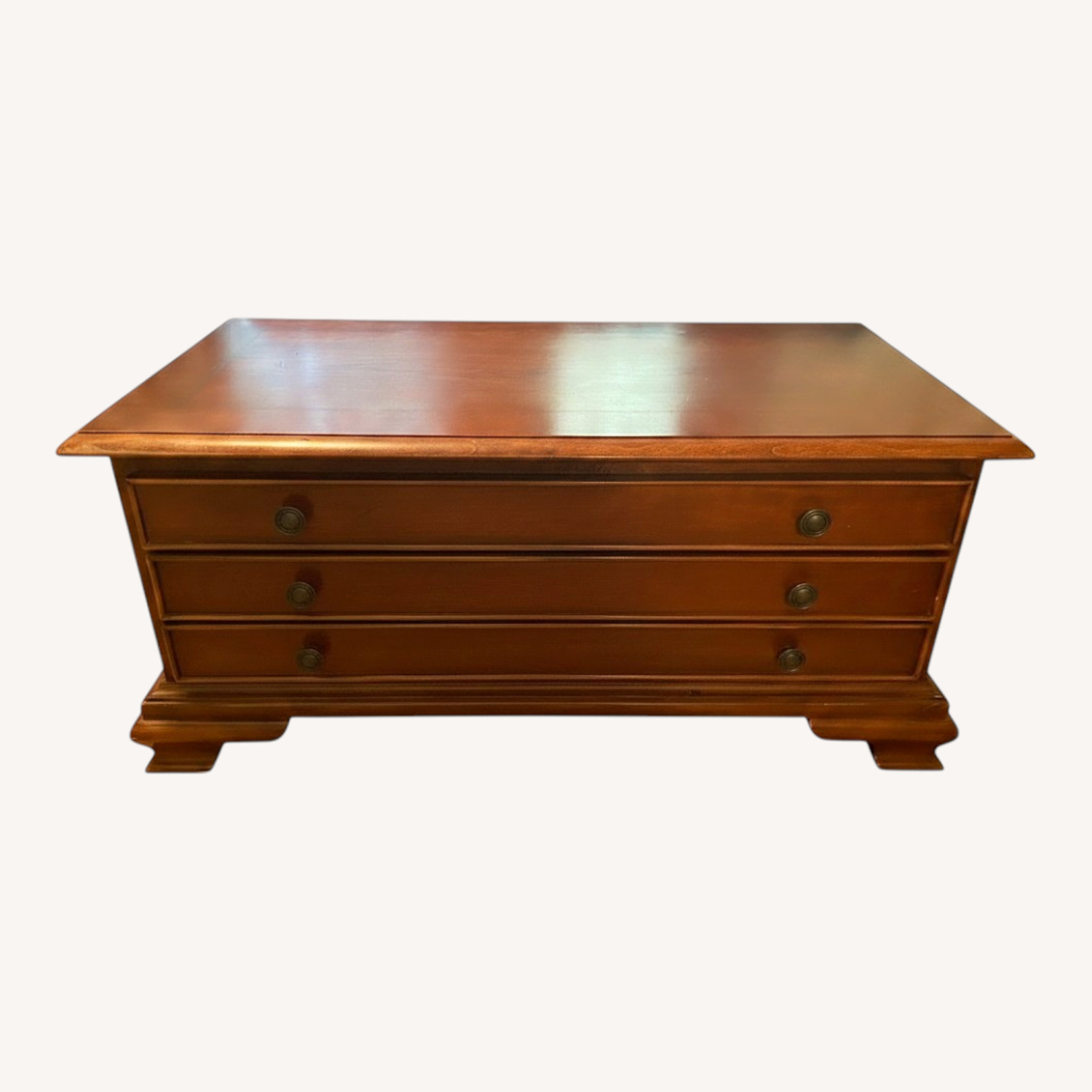 Vintage/Antique Finds Dark Brown Wood Chest - image-0