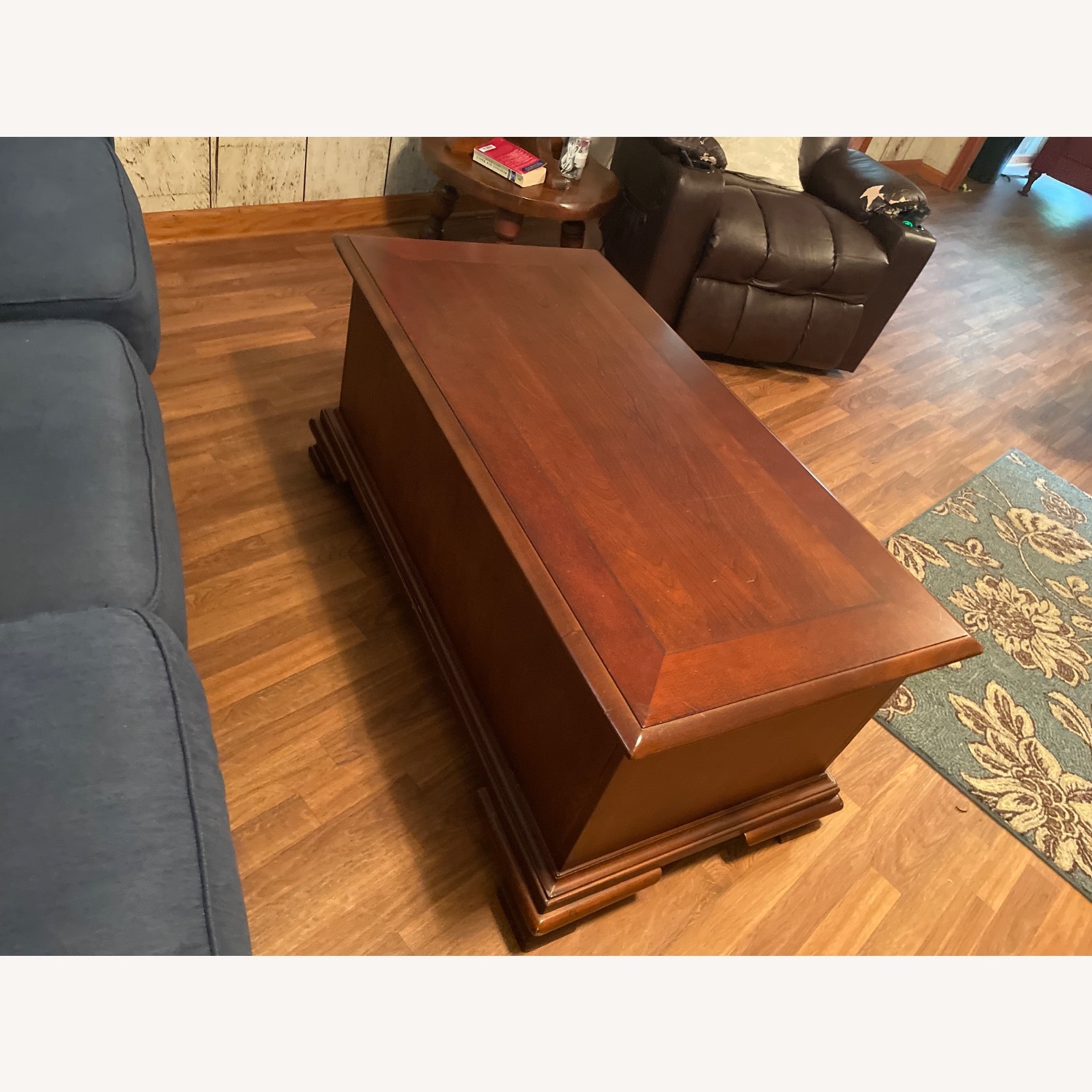 Vintage/Antique Finds Dark Brown Wood Chest - image-4