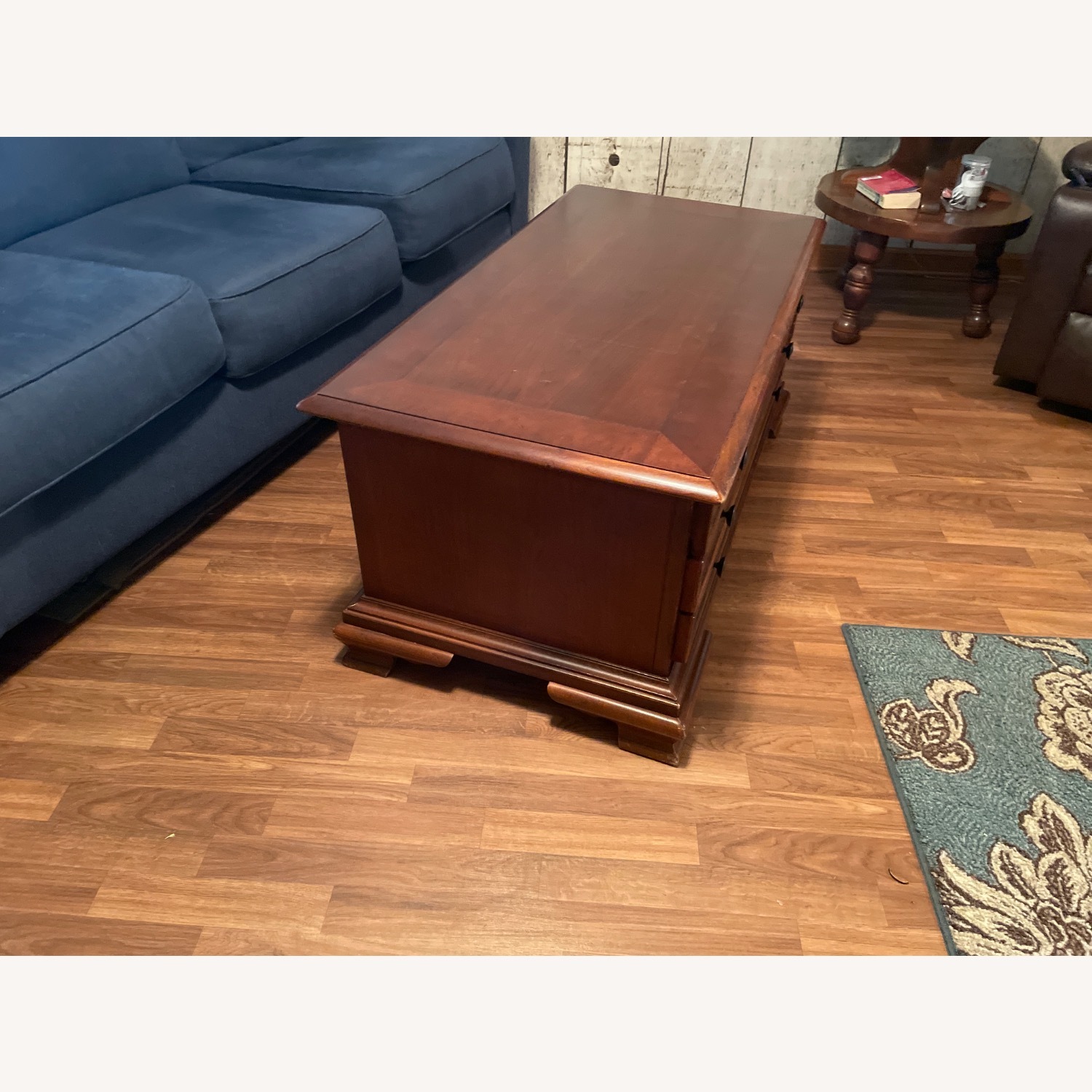 Vintage/Antique Finds Dark Brown Wood Chest - image-3