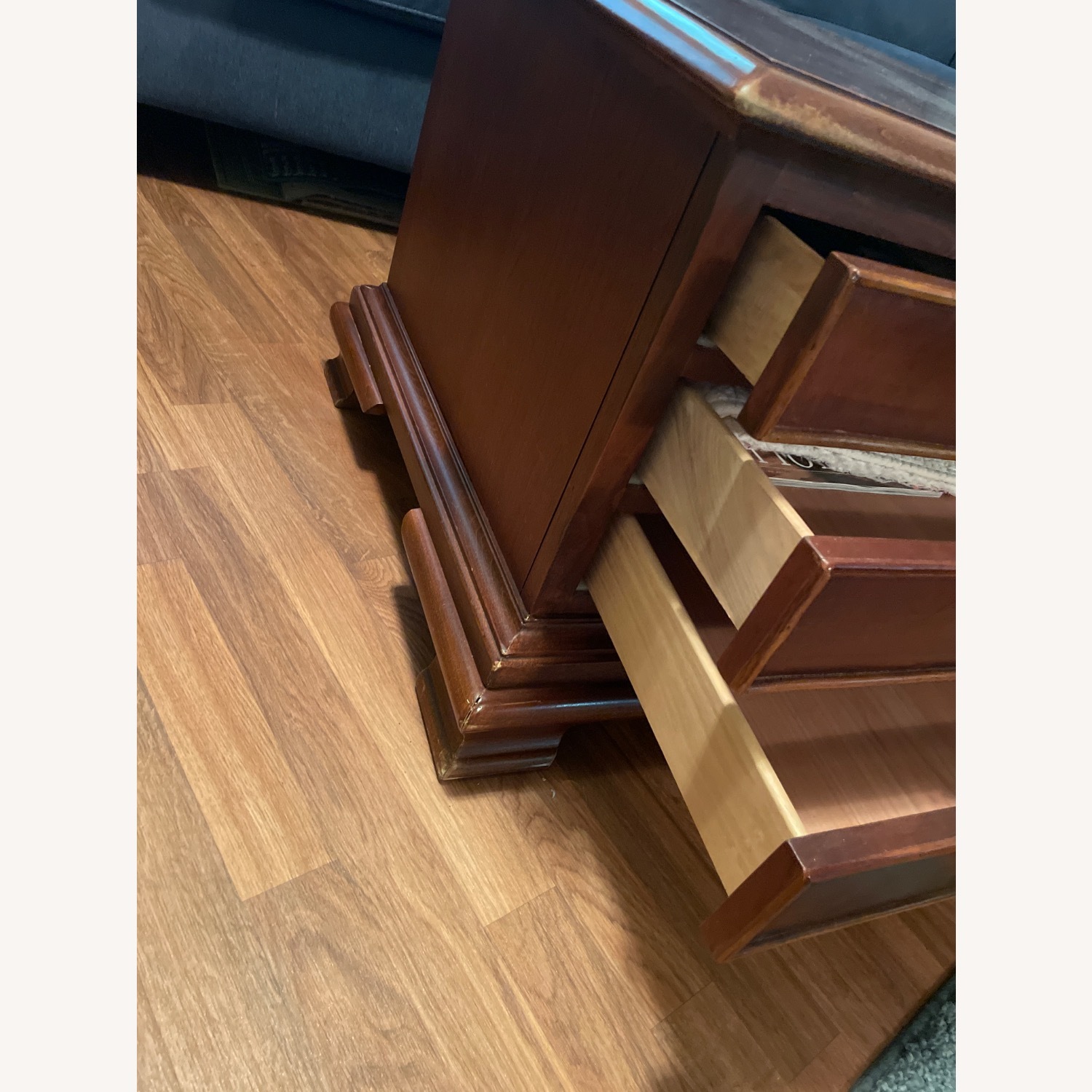 Vintage/Antique Finds Dark Brown Wood Chest - image-6