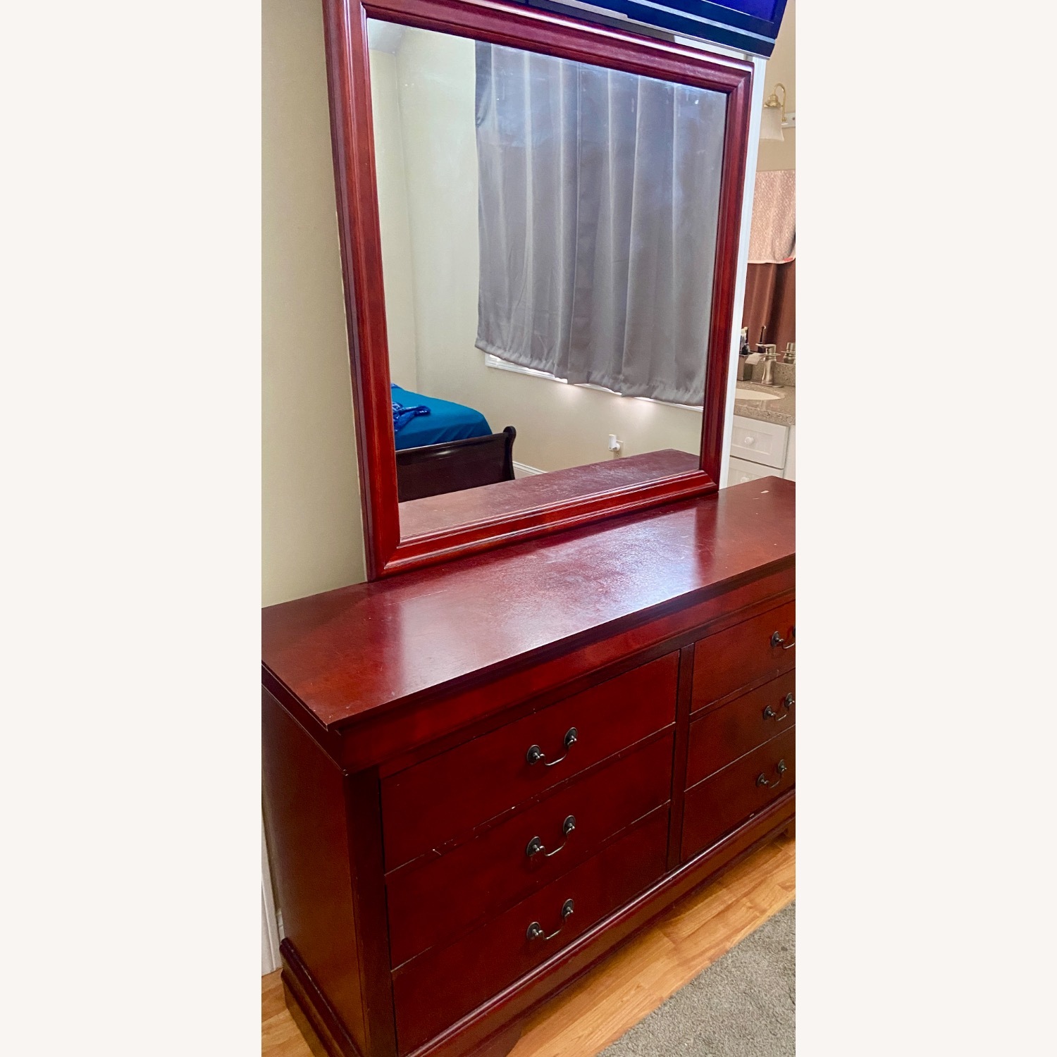Raymour & Flanigan Dark Brown Dresser - image-1
