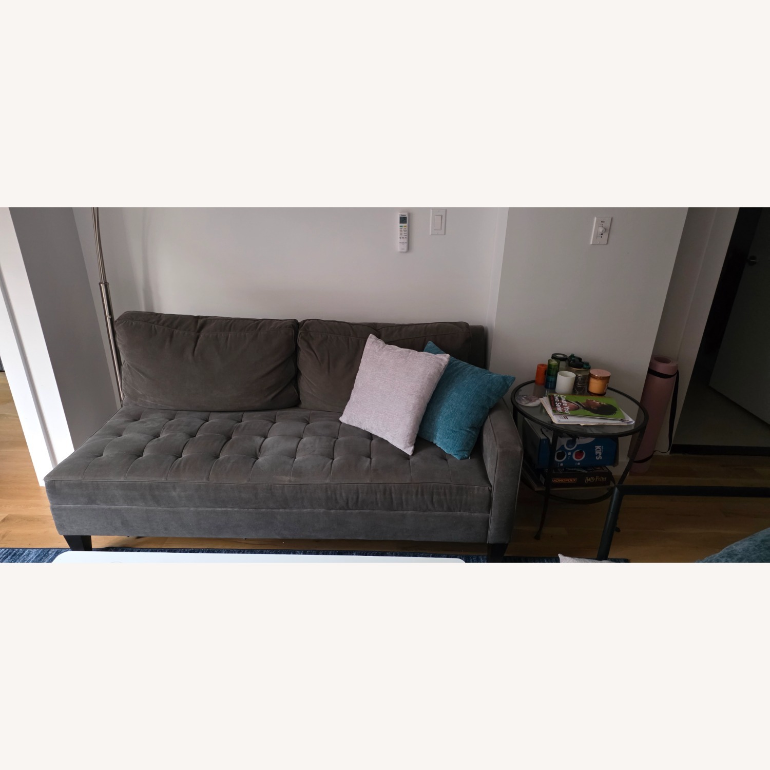 Z Gallerie Dark Gray Sofa - image-3