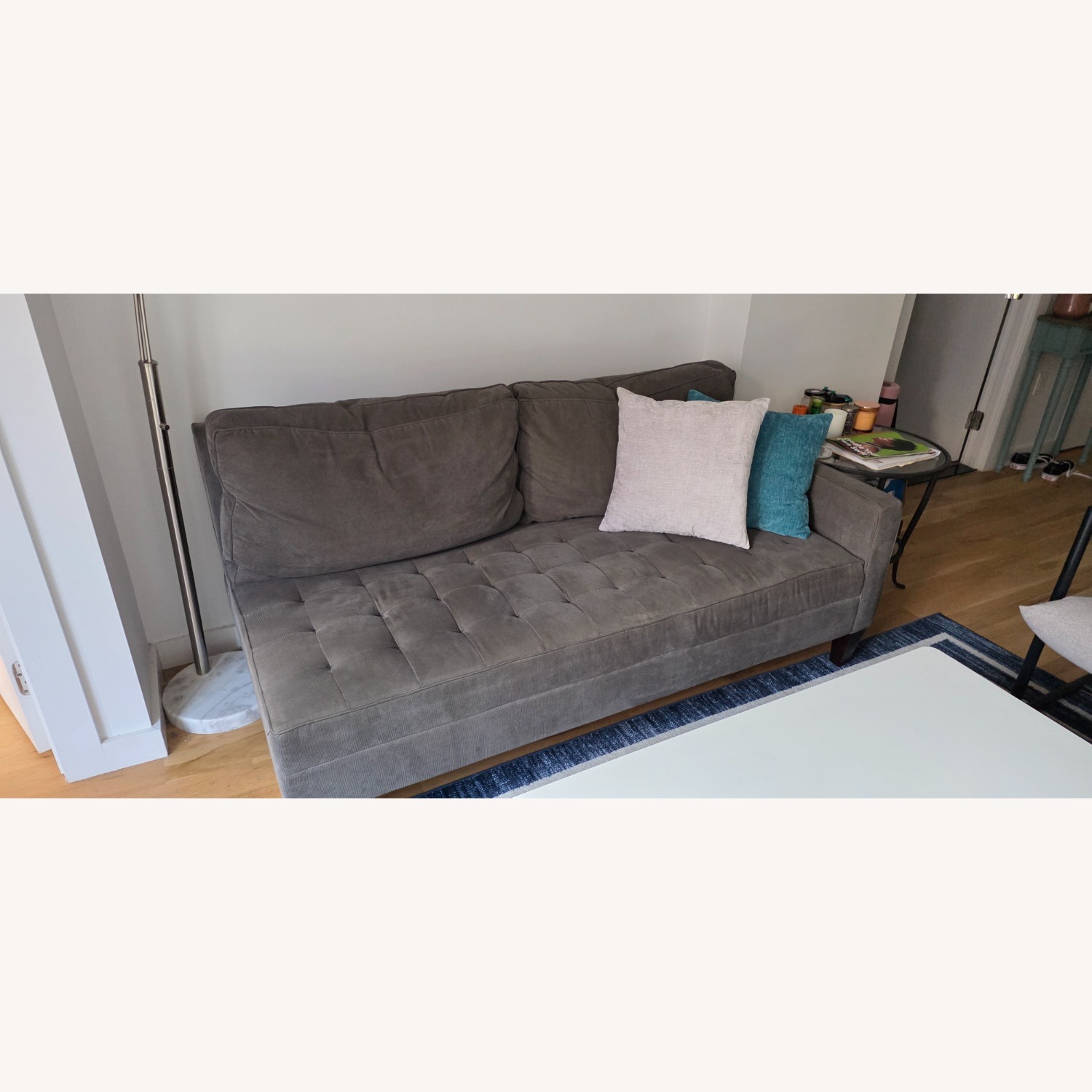 Z Gallerie Dark Gray Sofa - image-2
