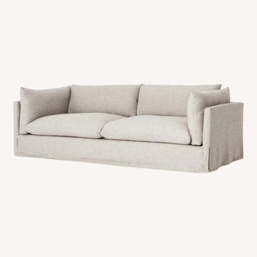Used Magnolia Rowan Natural Fabric 3+ Seater Sofa for sale on AptDeco