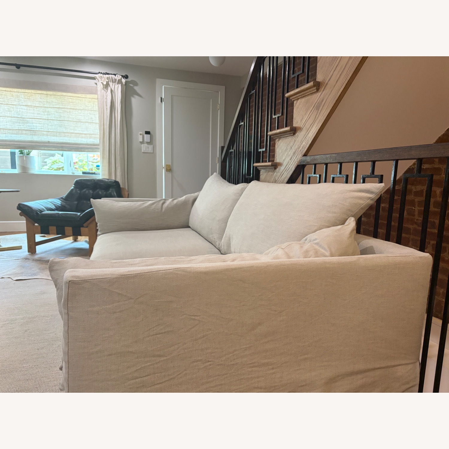Magnolia Rowan Natural Fabric 3+ Seater Sofa - image-3
