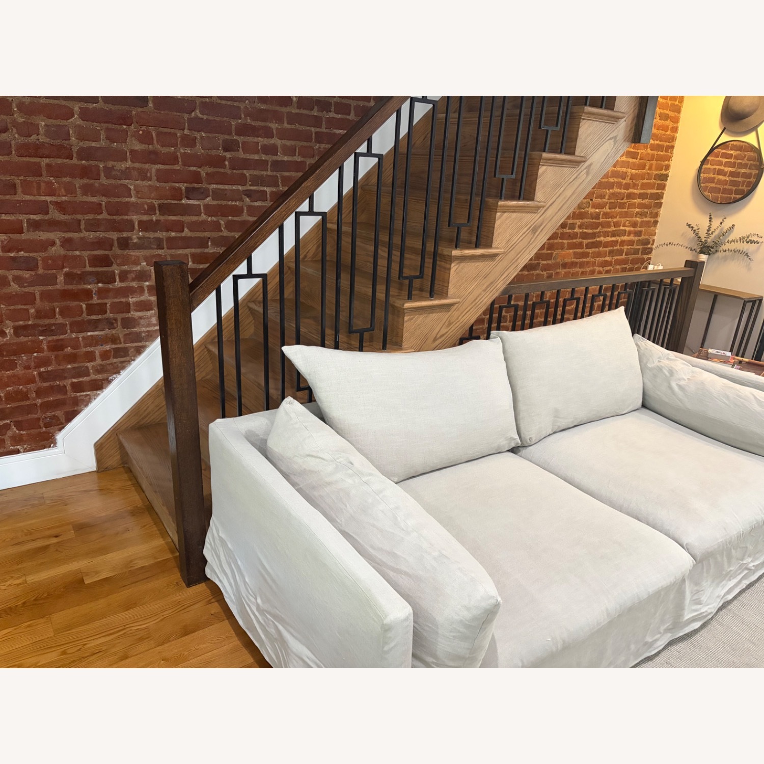 Magnolia Rowan Natural Fabric 3+ Seater Sofa - image-4