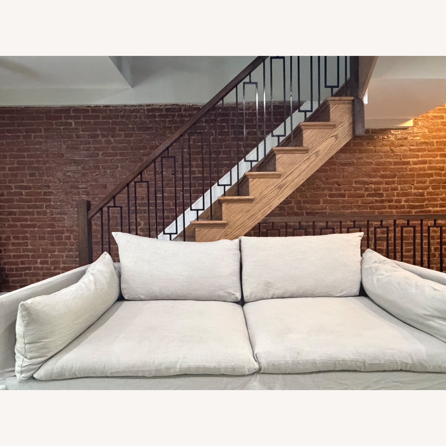 Magnolia Rowan Natural Fabric 3+ Seater Sofa - image-6