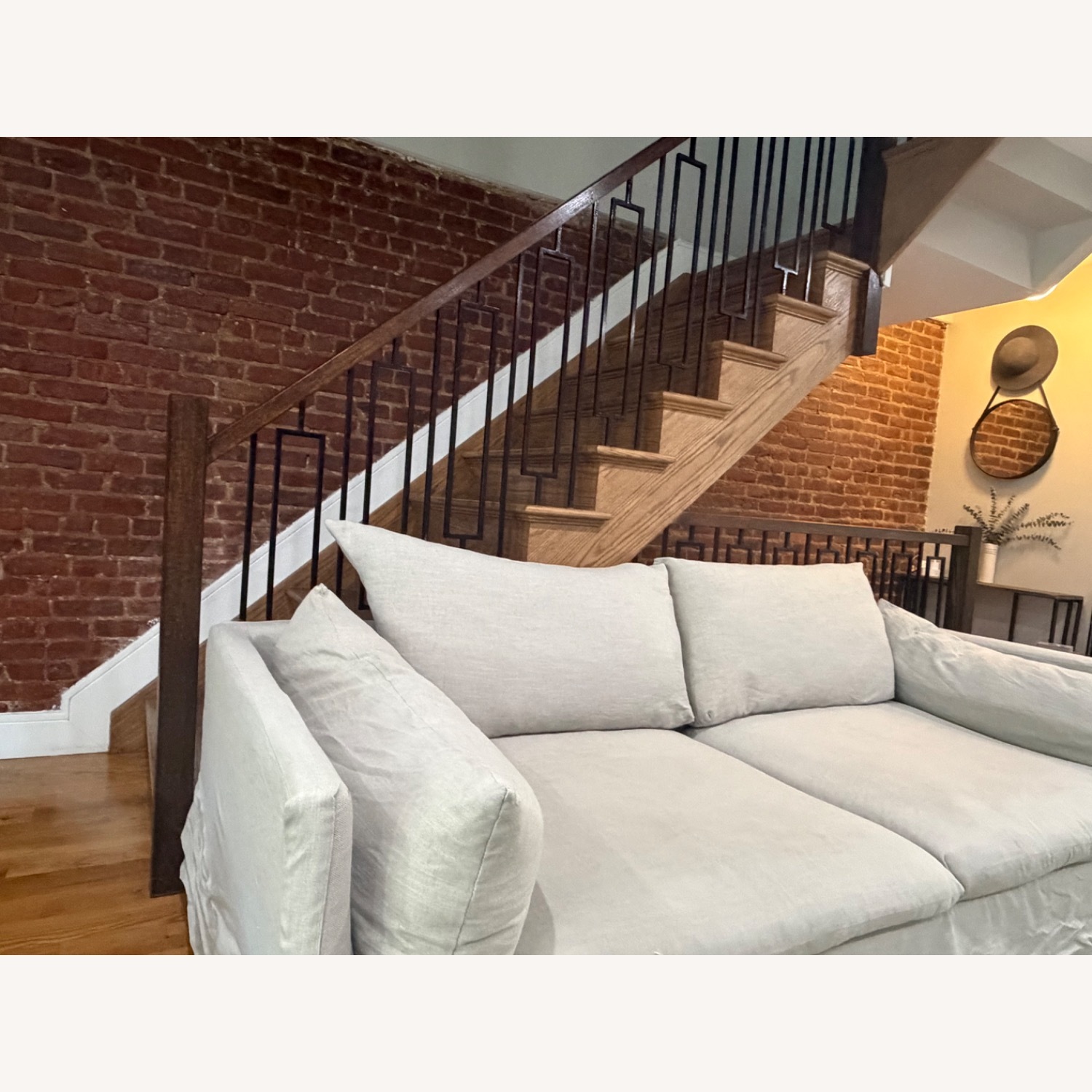 Magnolia Rowan Natural Fabric 3+ Seater Sofa - image-5