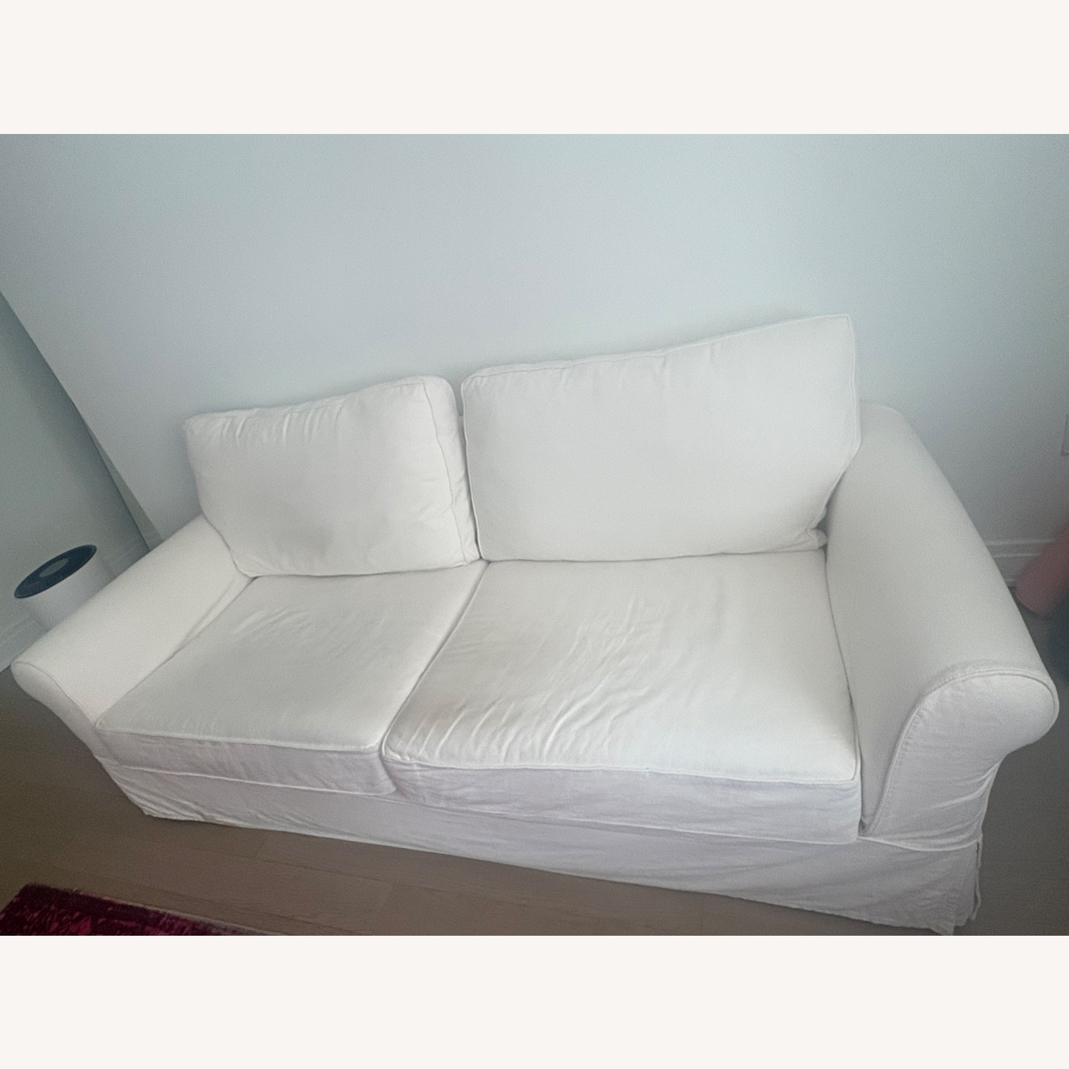 Pottery Barn Natural Linen PB Comfort Grand Sofa (92”) - image-1