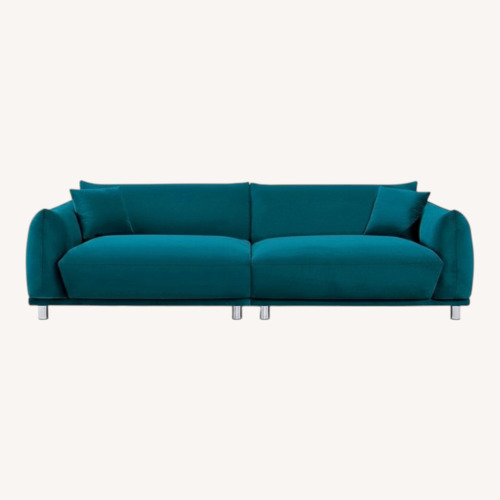 Used US Pride Furniture Velvet Fabric Foam Sofa for sale on AptDeco