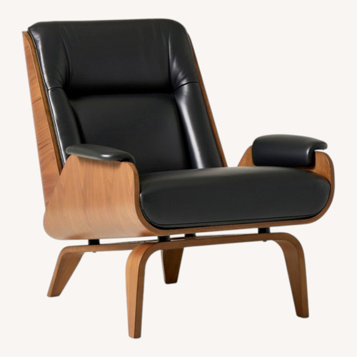 Used West Elm Paulo Bent Ply Leather Chair for sale on AptDeco