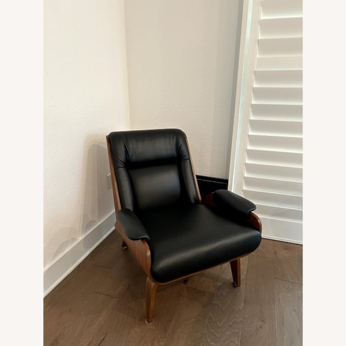Used West Elm Paulo Bent Ply Leather Chair for sale on AptDeco