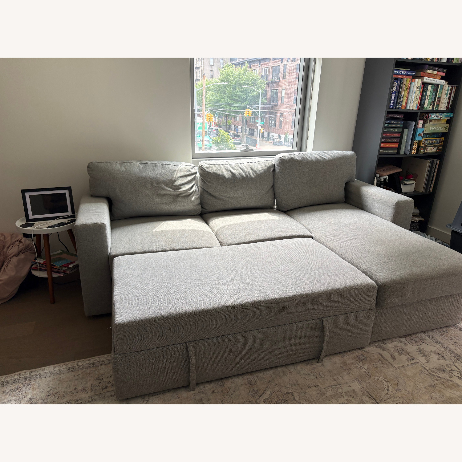 IKEA Barslov Light Gray Sleeper Sofa - image-1