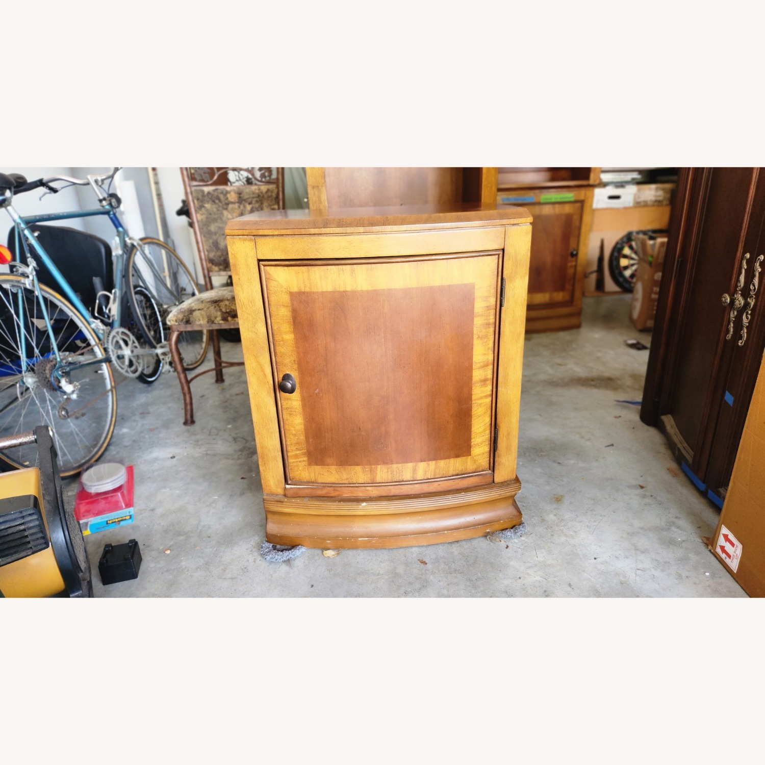Natural Wood Media Storage - image-1