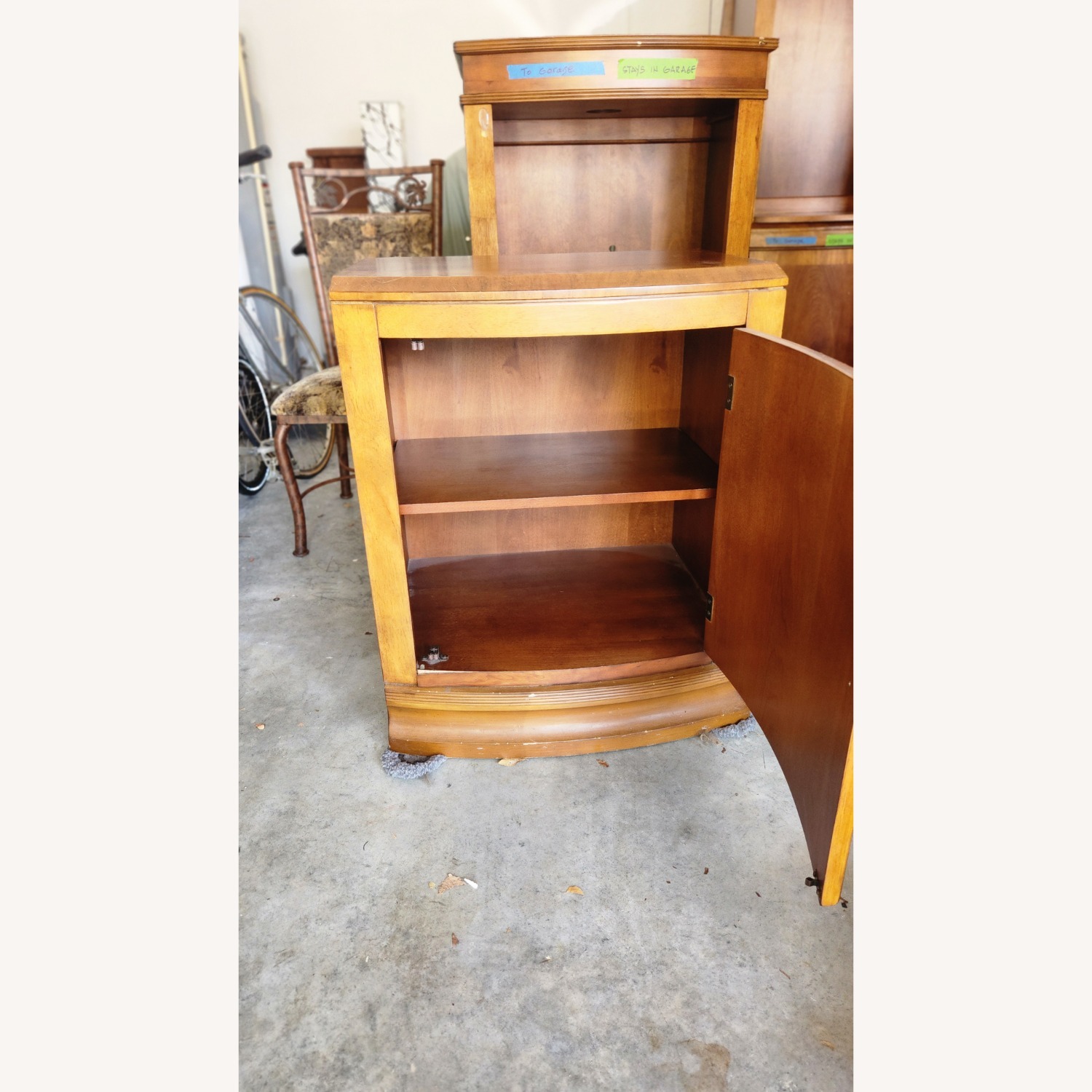 Natural Wood Media Storage - image-2