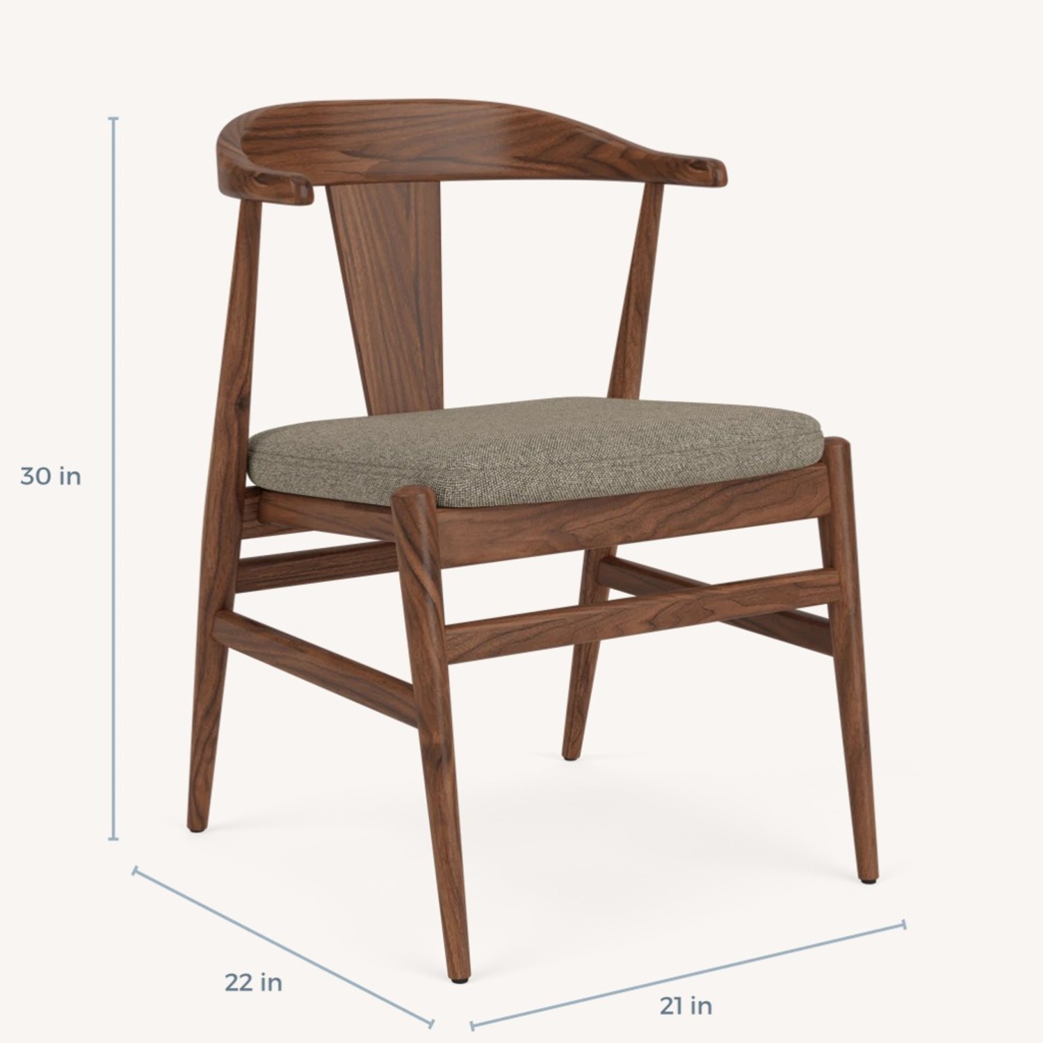 Room & Board Evan Dark Brown Wood Dining Chairs - image-2