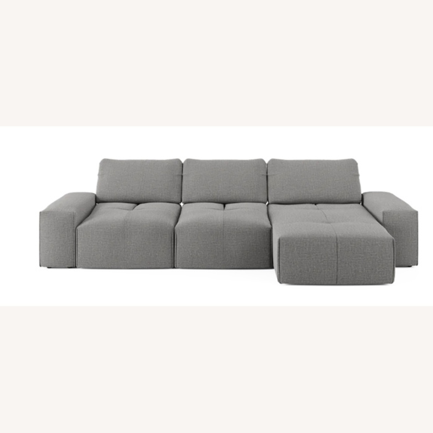 Rooms To Go Contemporary Gray Sofa - image-4