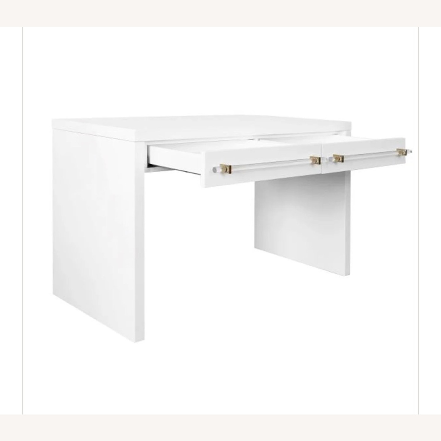 Anthropologie White Wood Desk - image-2