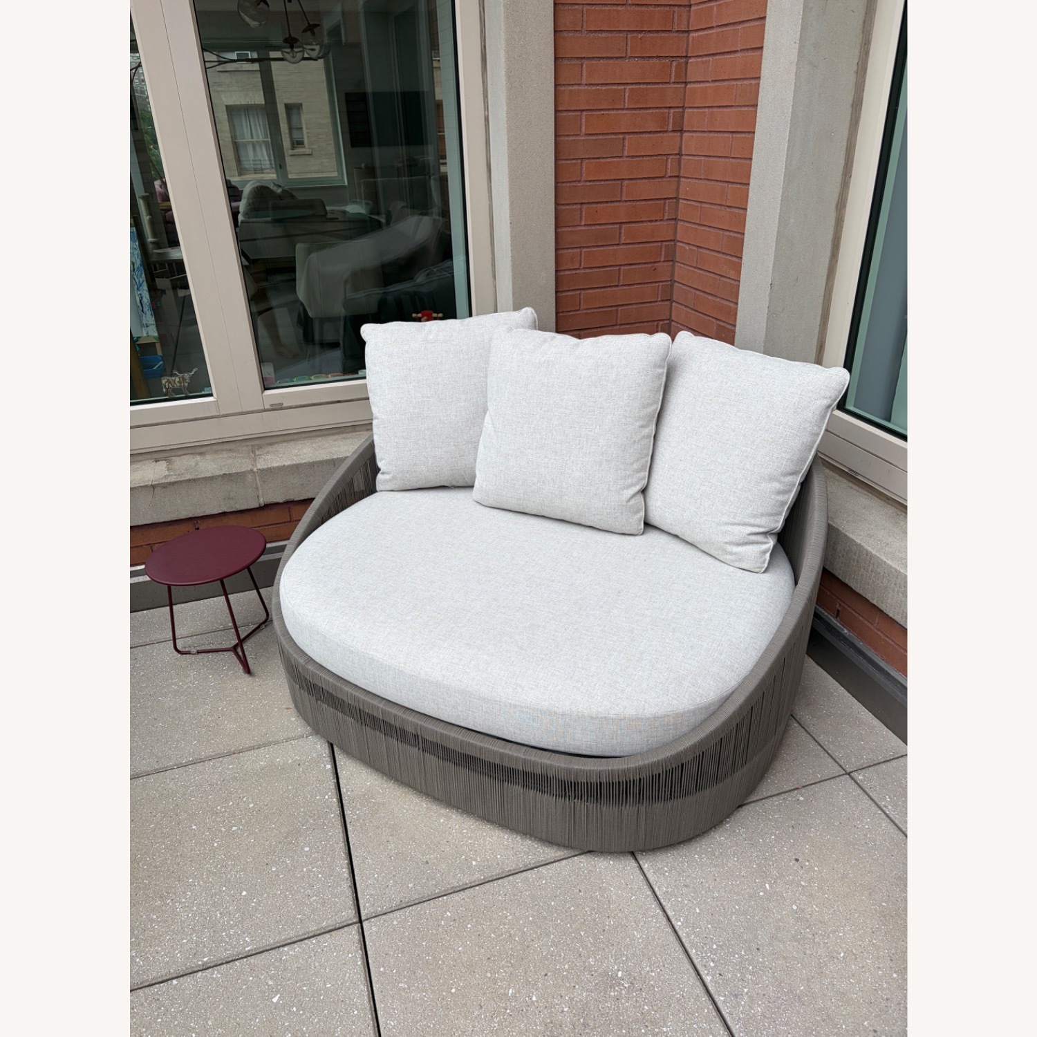 West Elm Porto Lounge Chair with Cover - image-1