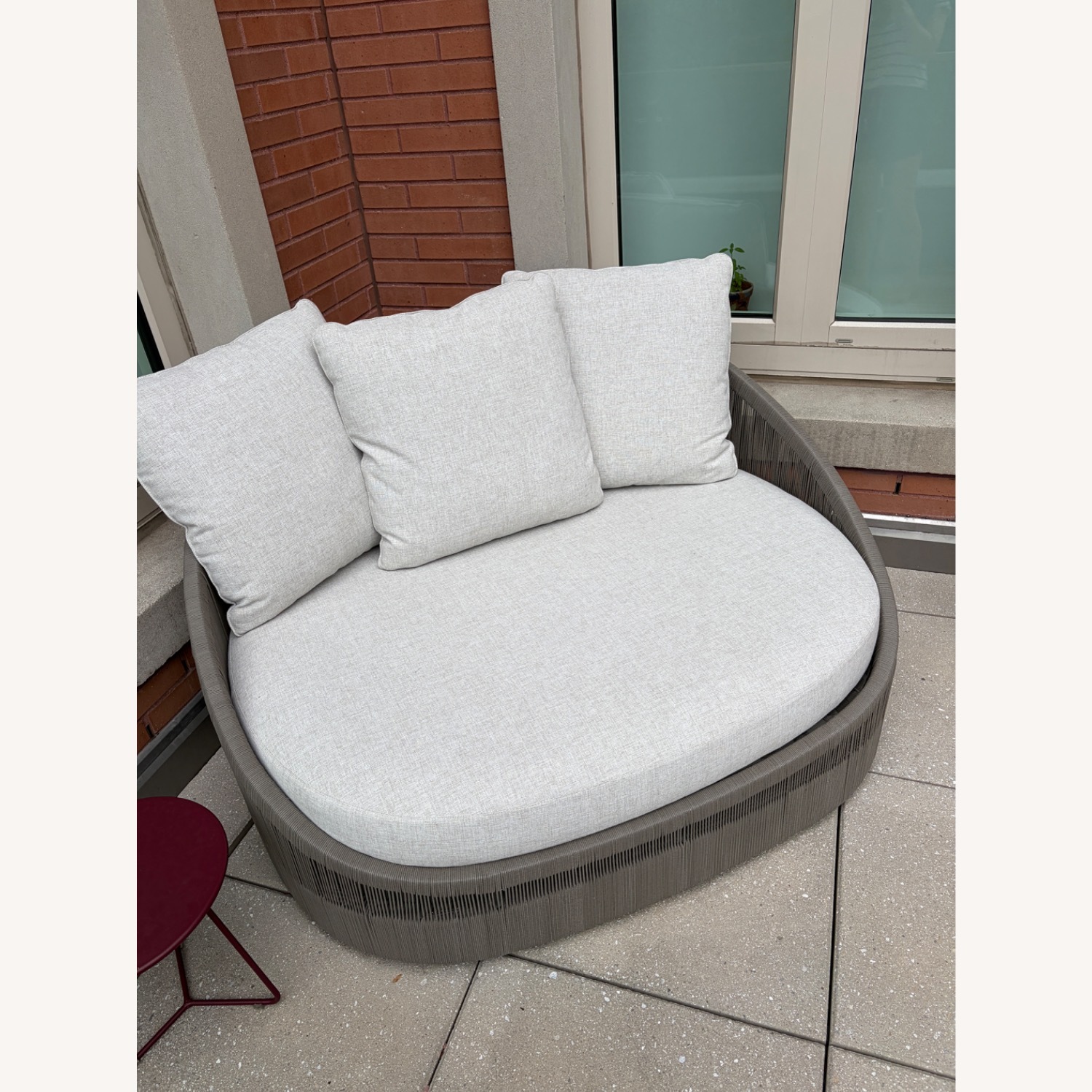West Elm Porto Lounge Chair with Cover - image-4