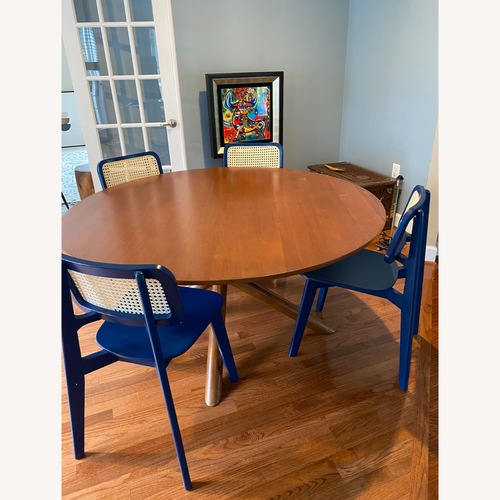 Used West Elm Jax Dark Brown Wood Dining Table for sale on AptDeco
