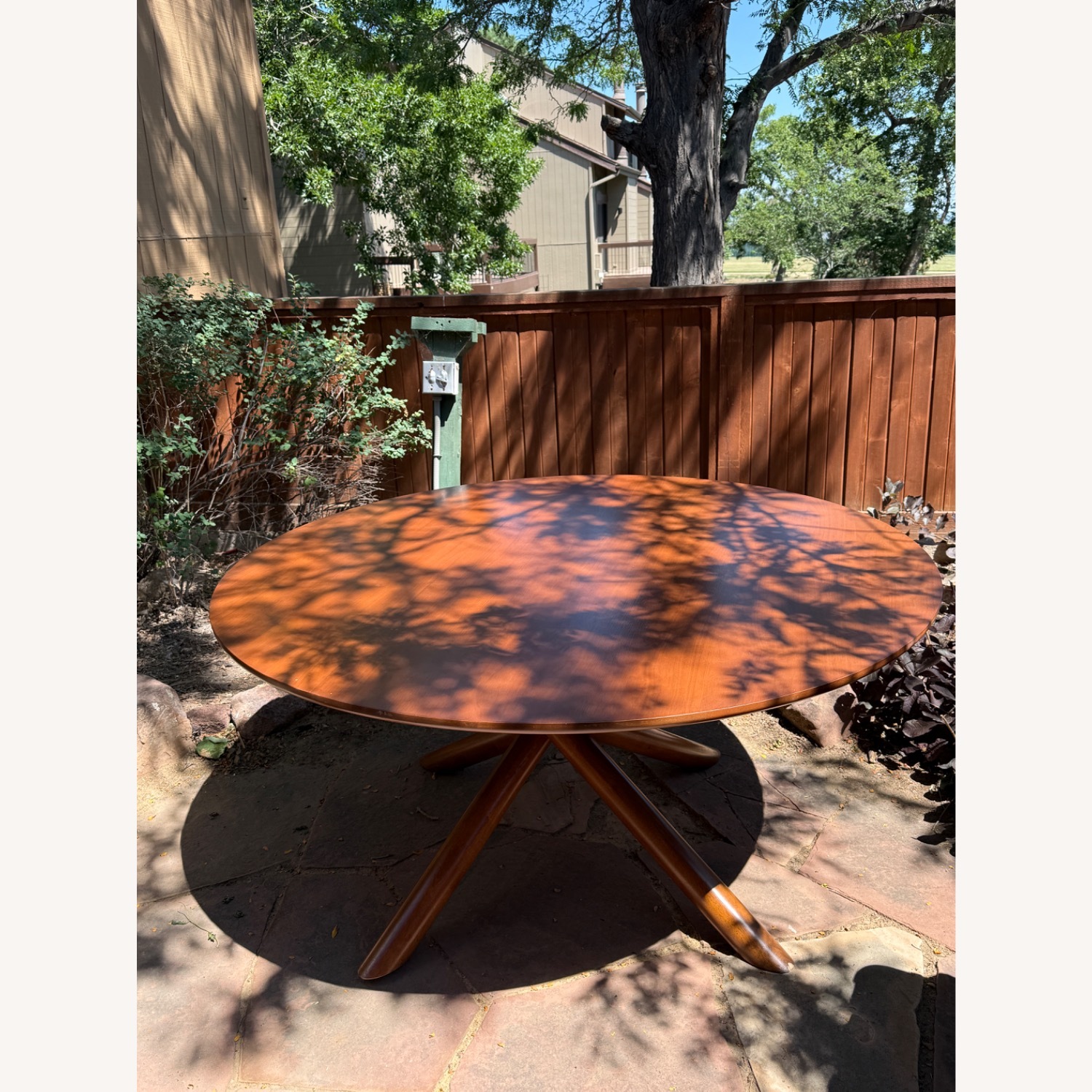 West Elm Jax Dark Brown Wood Dining Table - image-2