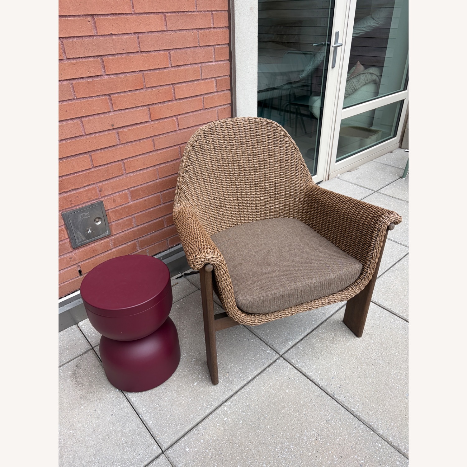 West Elm Lenai Outdoor Teak Chair with Cover - image-4