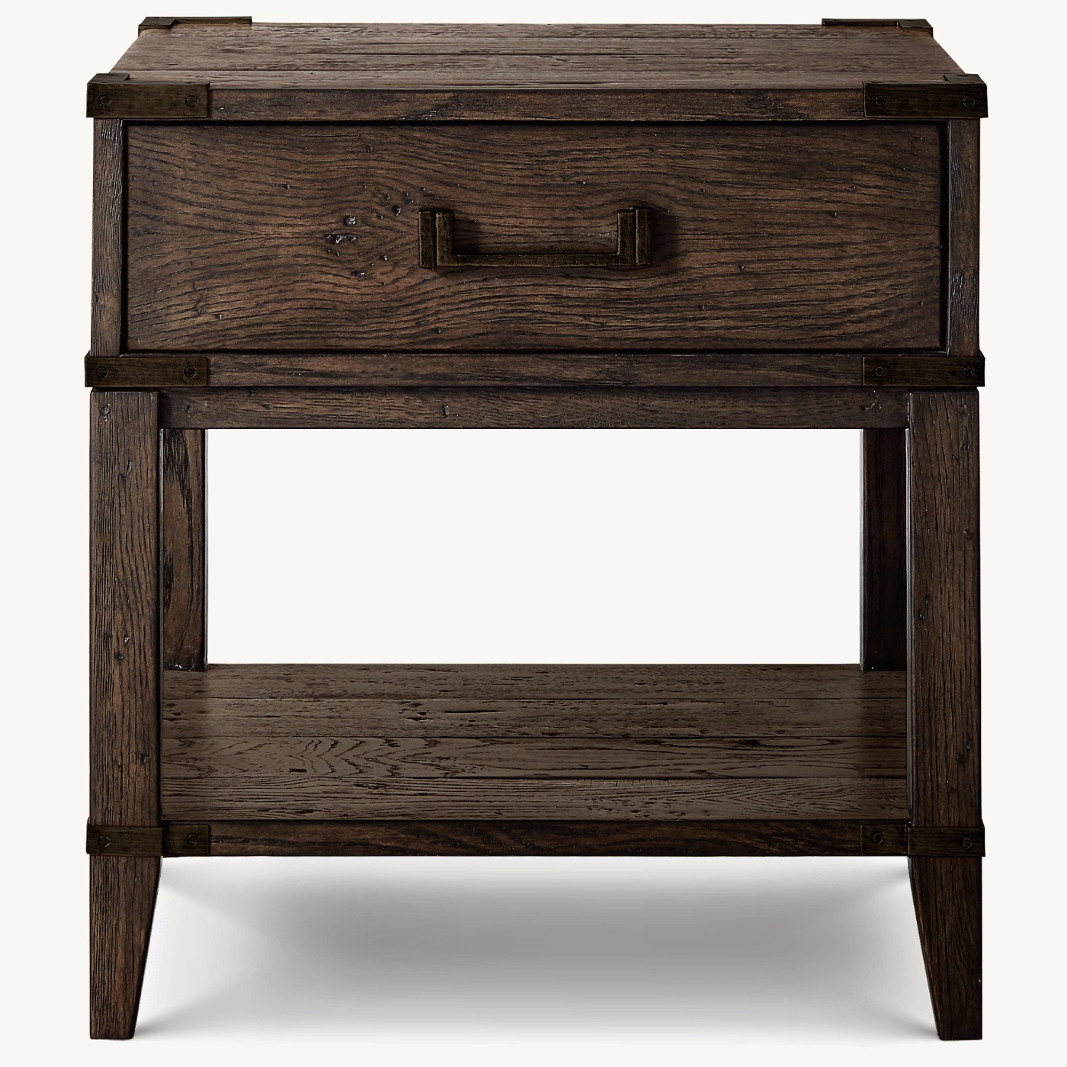 Restoration Hardware Cayden Dark Brown Side Table - image-0