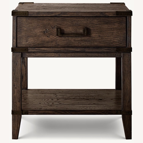 Used Restoration Hardware Cayden Dark Brown Side Table for sale on AptDeco