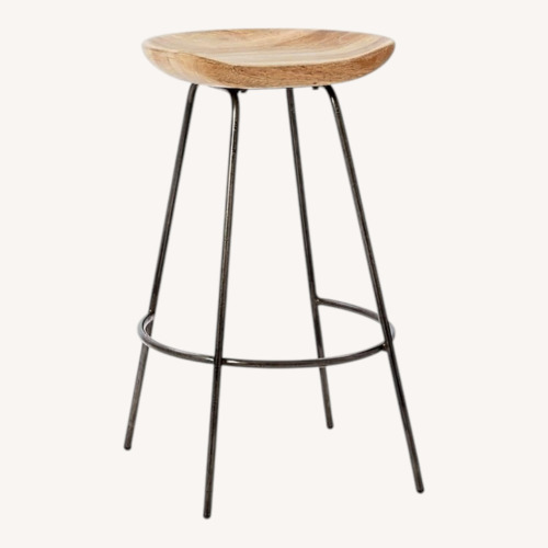 Used West Elm Natural Stone Ottoman for sale on AptDeco