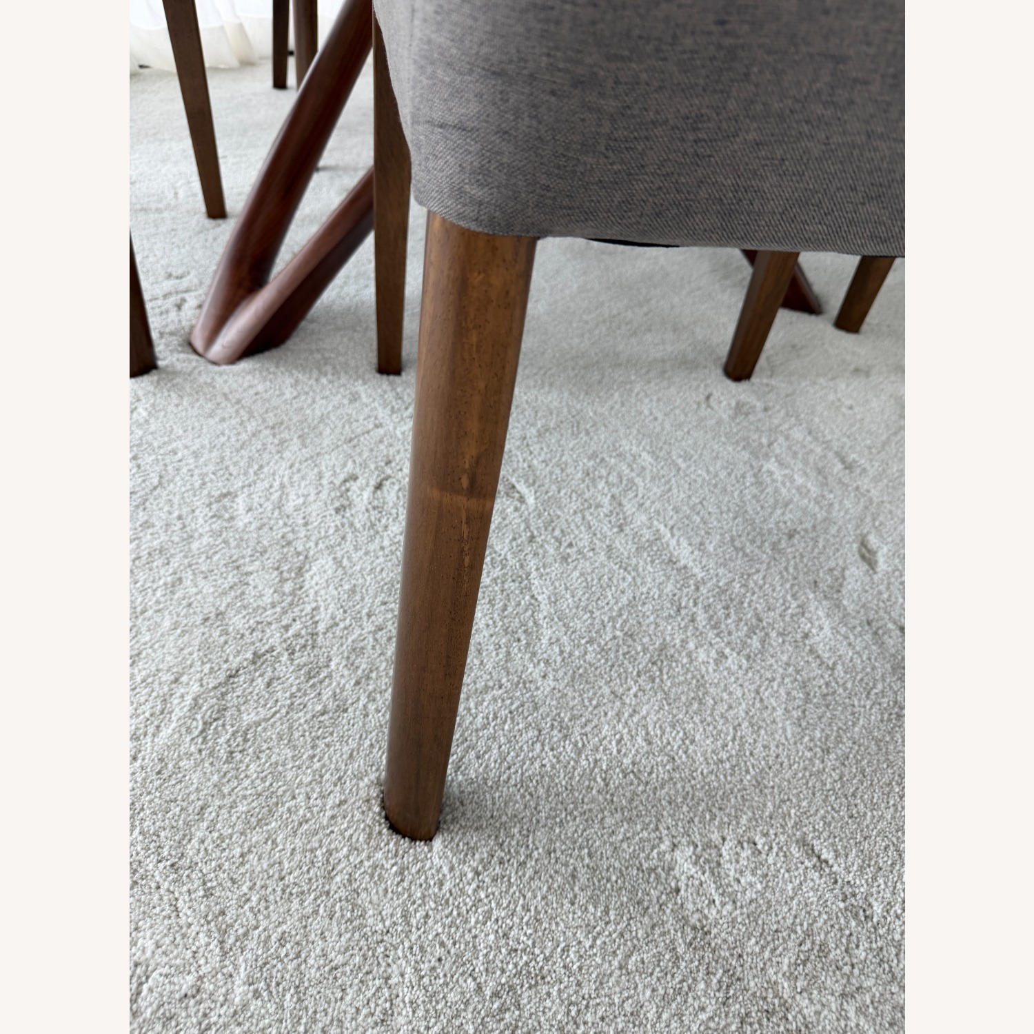 Magnus Dining Table (Walnut Base) and Chairs Set - image-8