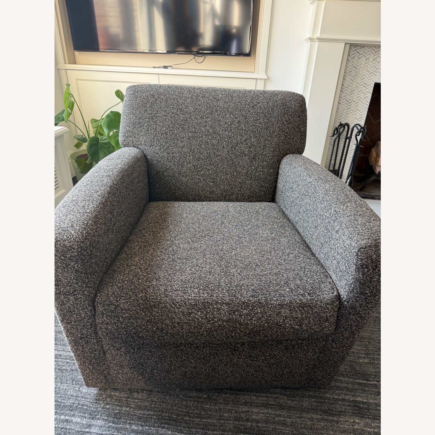 A. Rudin Swivel Chair With Ottoman - image-2