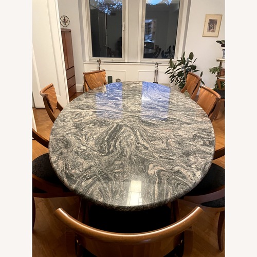 Used Custom Designed Granite Dining Table for sale on AptDeco