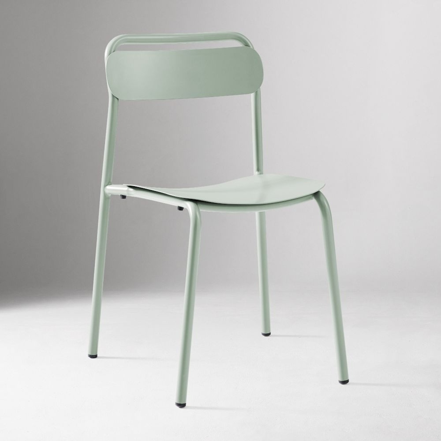 West Elm Wren Metal Stacking Dining Chairs 2 - image-4