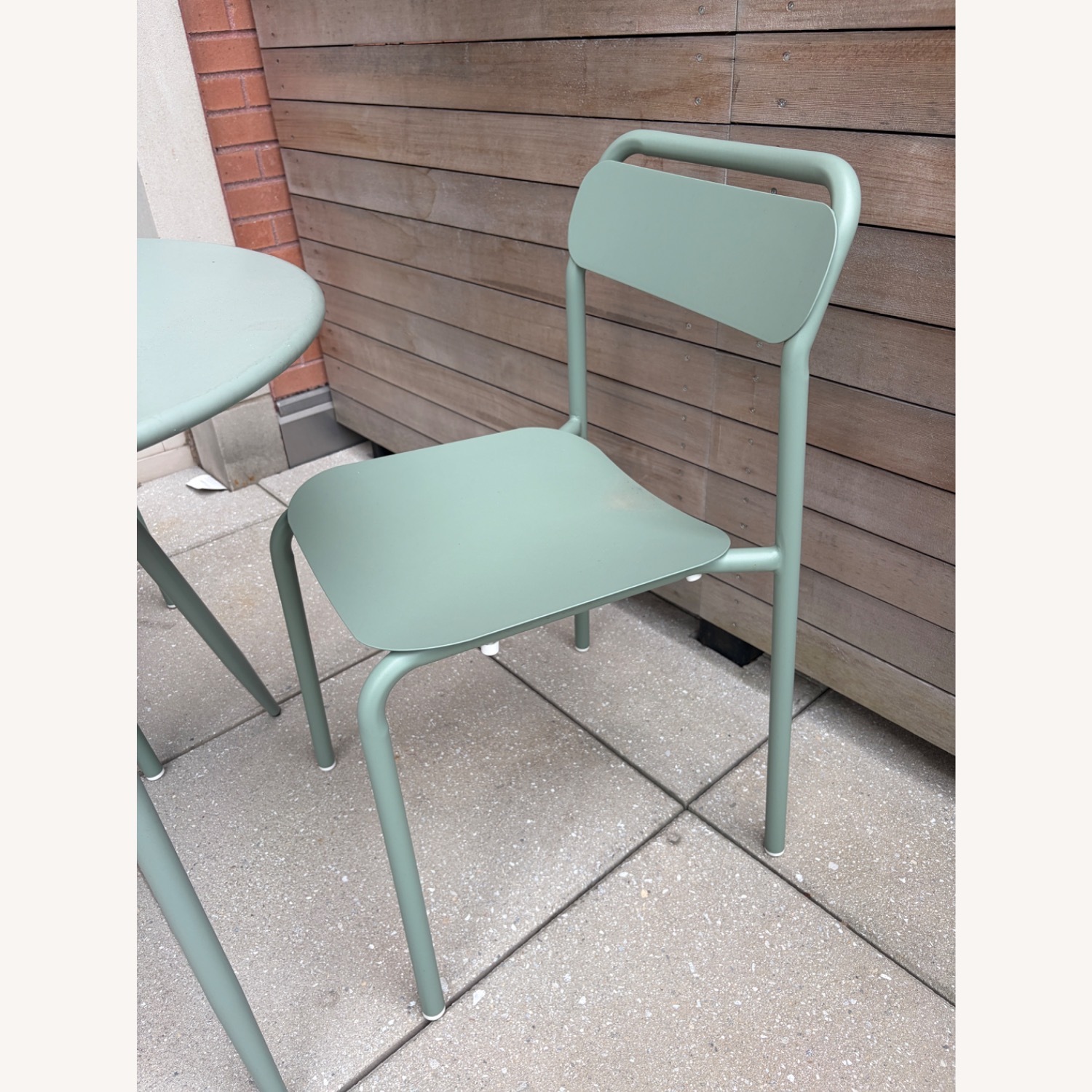 West Elm Wren Metal Stacking Dining Chairs 2 - image-2