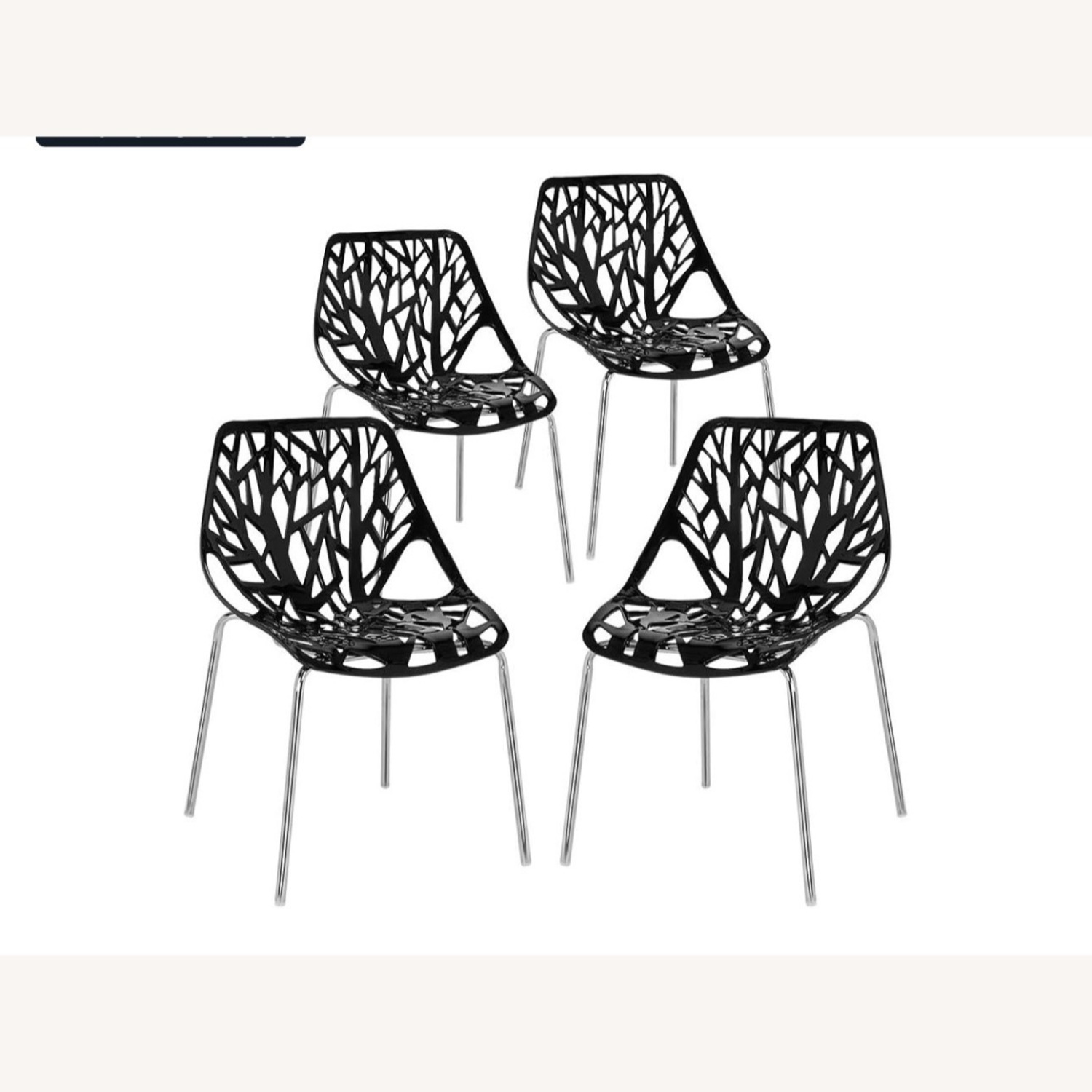 Amazon Modern Stackable Dining Chair Set of 4 - image-3