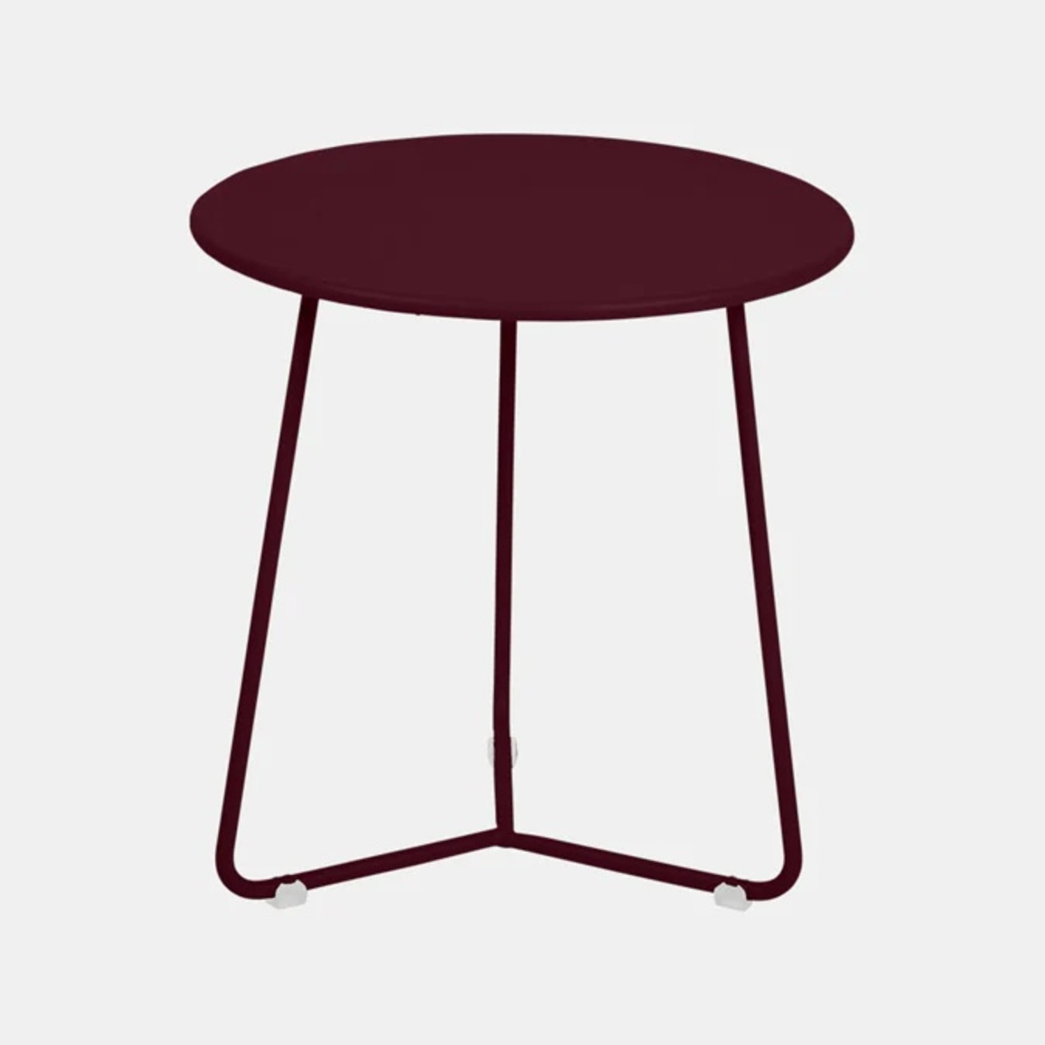 West Elm Red Metal Patio Table - image-4