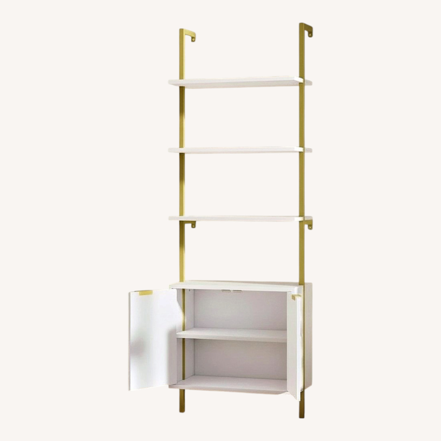 Mercer 41 Gold Wood Bookcase - image-0