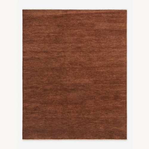 Used Lulu & Georgia Red Wool Area Rug 6' x 9' for sale on AptDeco