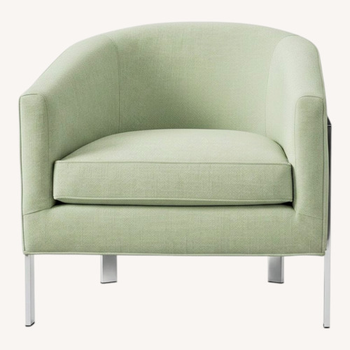 Used Restoration Hardware Green Fabric Armchair for sale on AptDeco