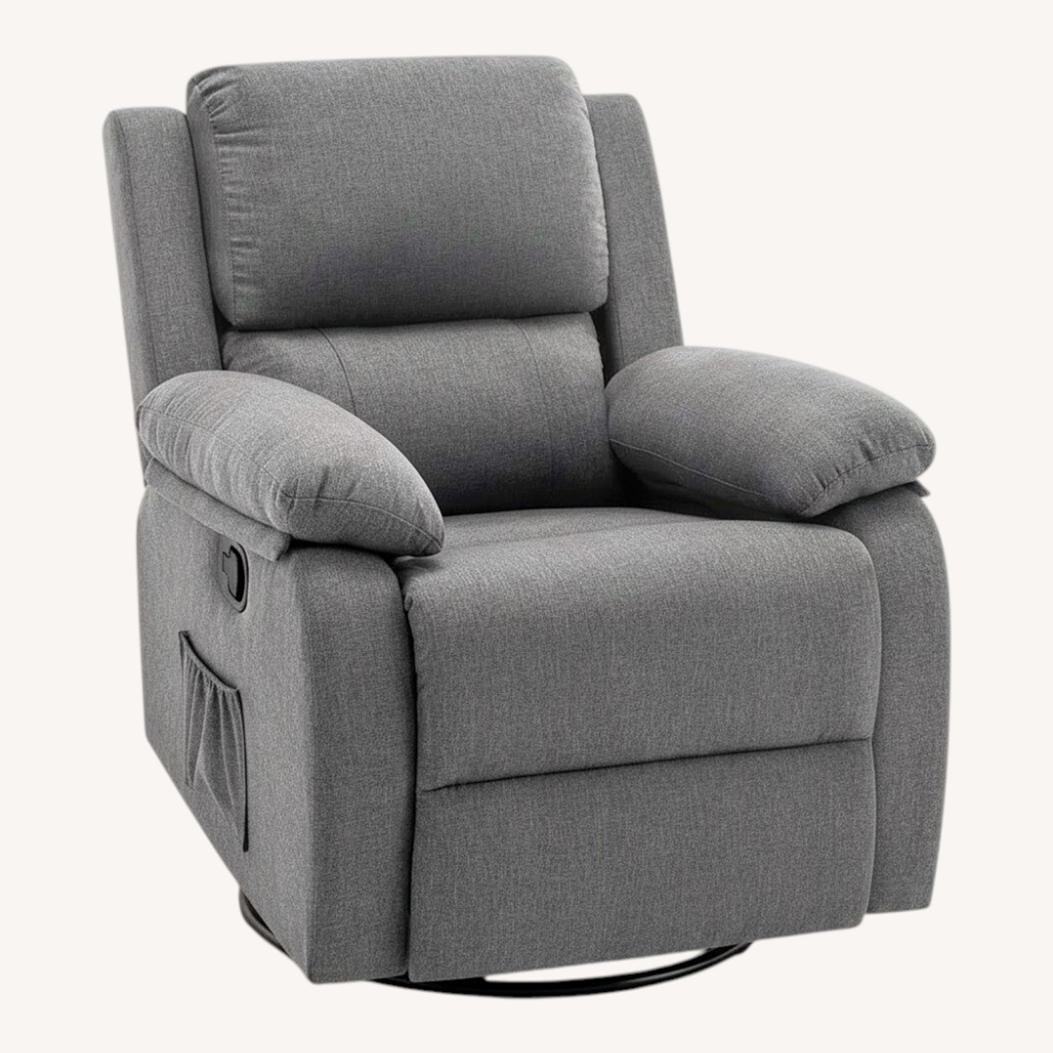 Amazon Dark Gray Fabric Recliner - image-0