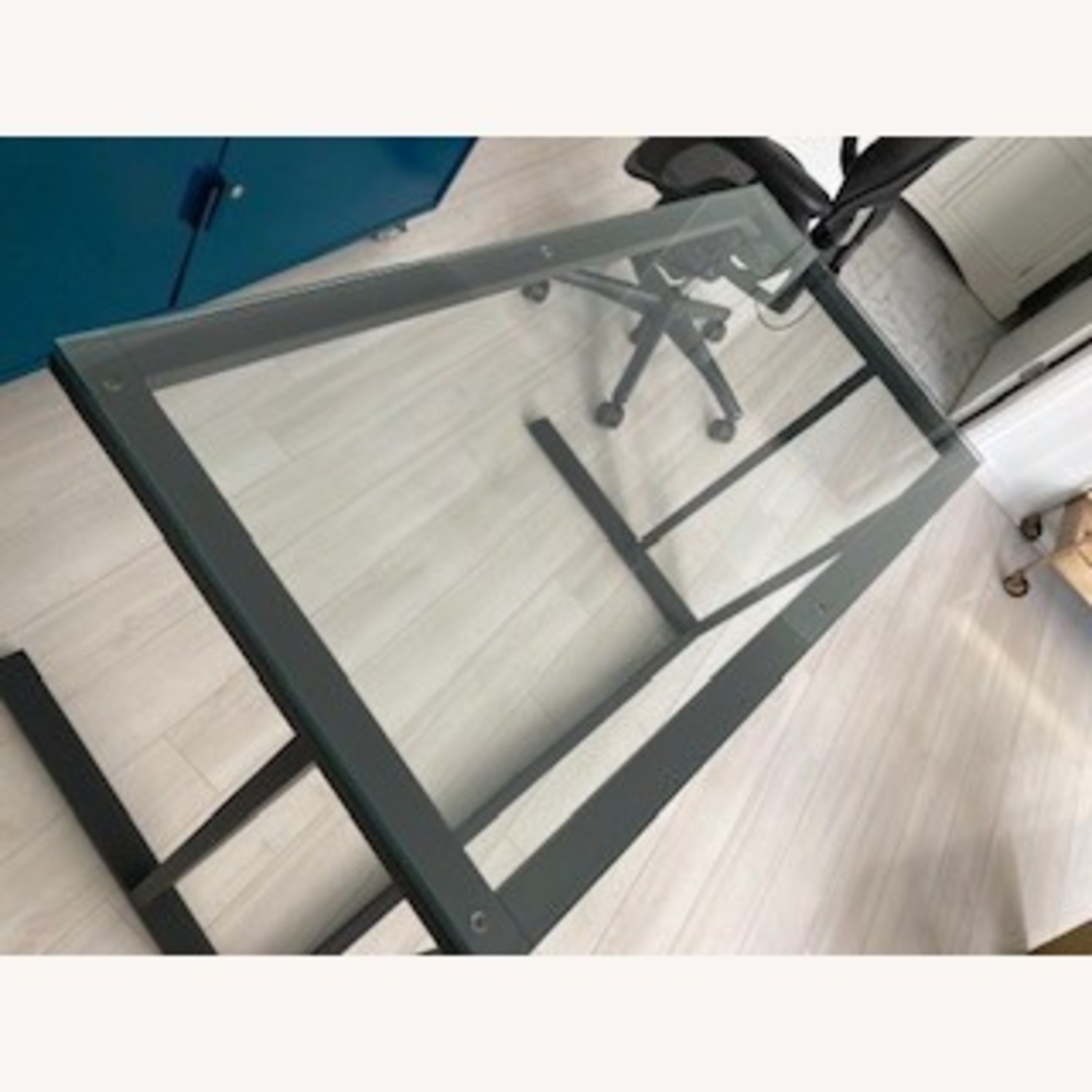 Crate & Barrel Pilsen Graphite Desk - image-6
