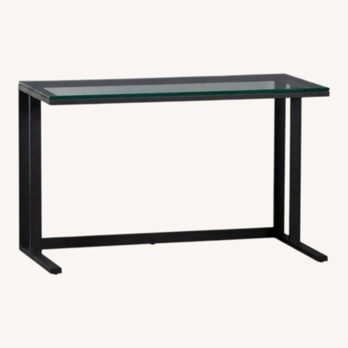 Used Crate & Barrel Pilsen Graphite Desk for sale on AptDeco