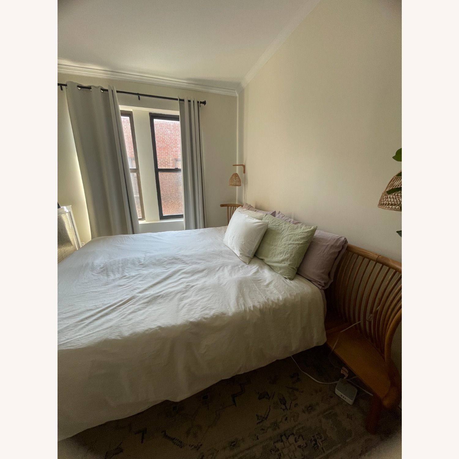 Anthropologie Mathilde Light Brown Wood King Bed - image-3