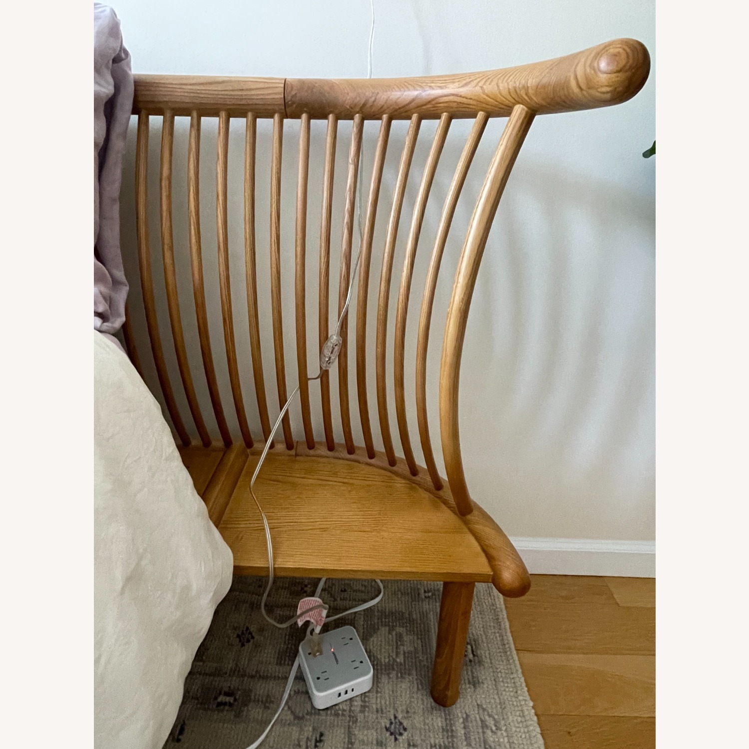 Anthropologie Mathilde Light Brown Wood King Bed - image-4