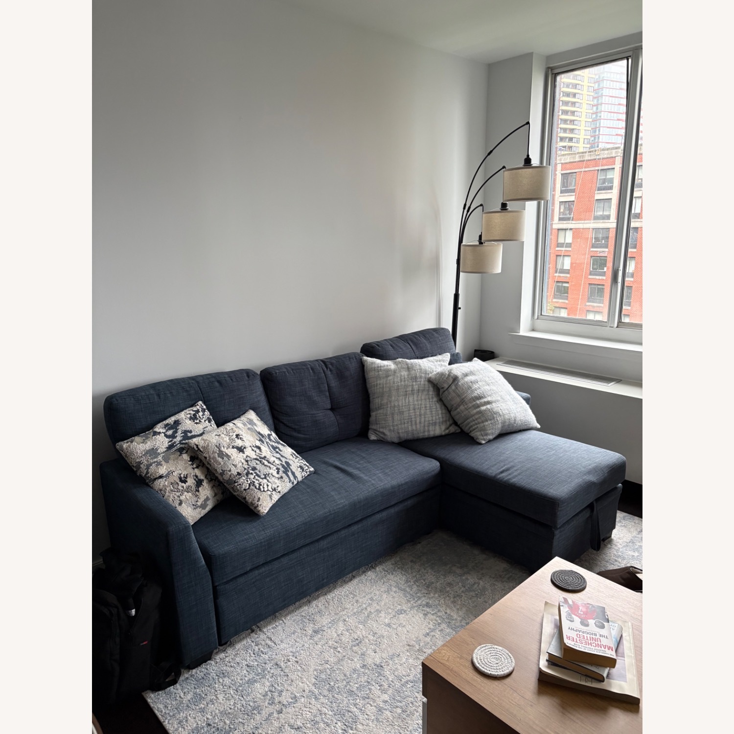 Wayfair Blue 2 Piece Sectional - image-1