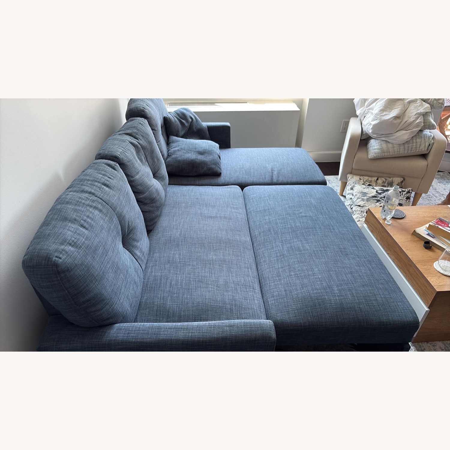 Wayfair Blue 2 Piece Sectional - image-2